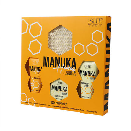 Manuka Honey Body Pamper Set - Finger Lime & Lemon Myrtle
