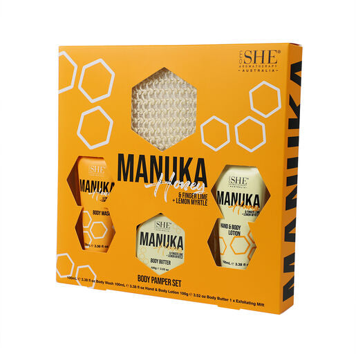 Manuka Honey Body Pamper Set - Finger Lime & Lemon Myrtle
