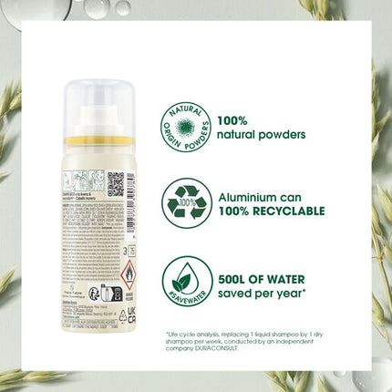 Klorane Dry Shampoo with Oat & Ceramide Dark Hair Tinted 50ml - All Hair Types