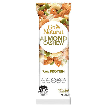 Go Natural Energy Bar Almond Cashew 45g