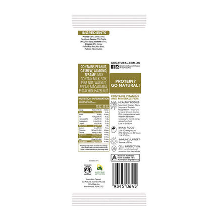 Go Natural Energy Bar Almond Cashew 45g
