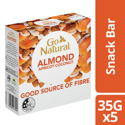 Go Natural Almond Apricot Coconut Box 175g (5x35g)