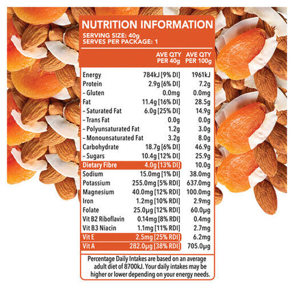 Go Natural Almond Apricot Coconut Box 175g (5x35g)