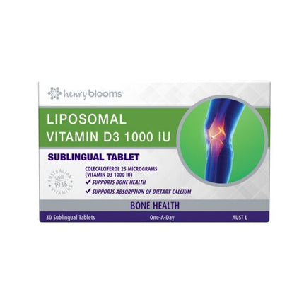 Henry Blooms Liposomal Vitamin D3 Sublingual Tabs 30