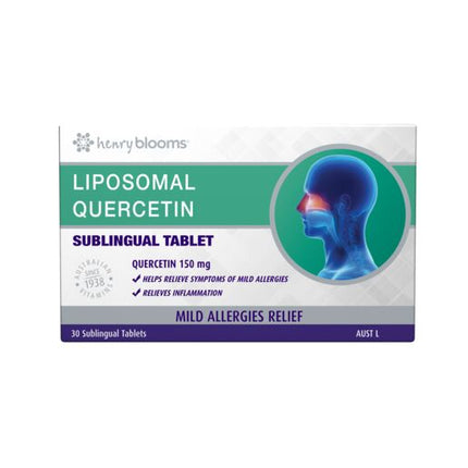 Henry Blooms Liposomal Quercetin Sublingual Tablets 30