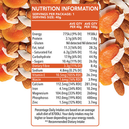 Go Natural Almond Apricot Coconut 40g