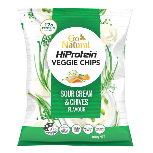 Go Natural Chips Sour Crm+Chives 100g