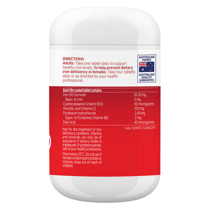 Nature's Way Iron Daily 120 Tabs