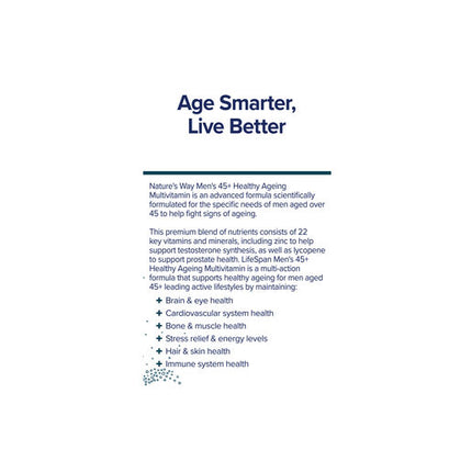 Nature's Way LifeSpan Men's 45+ Healthy Ageing Multivitamin 60s