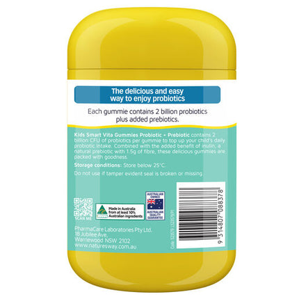 Nature's Way Kids Smart Vita Gummies Probiotic + Prebiotic 90s