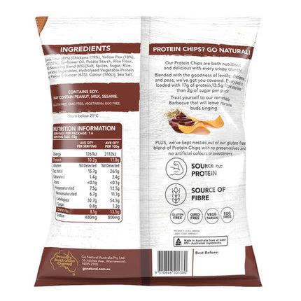 Go Natural HiProtein Veggie Chips Barbecue Flavour 100g