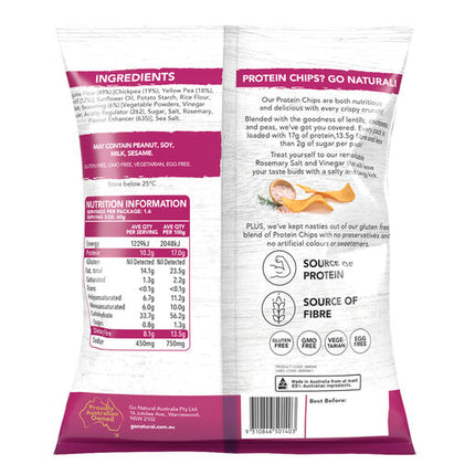 Go Natural HiProtein Veggie Chips Rosemary Salt & Vinegar Flavour 100g