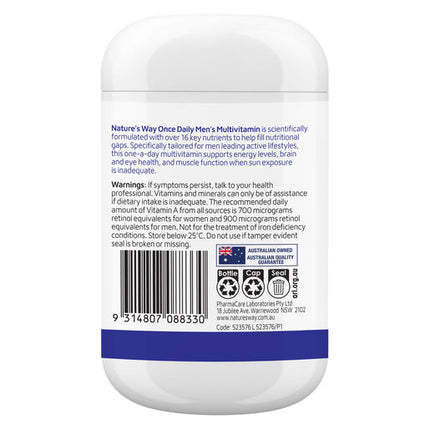 Nature's Way Once Daily Men's Multivitamin 120s