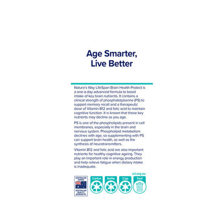 Nature's Way LifeSpan Brain Health Protect 30s