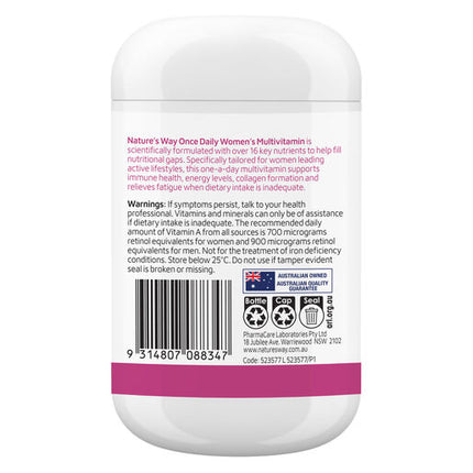 Nature's Way Once Daily Women's Multivitamin 120s