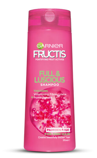Garnier Fructis Full & Luscious Shampoo 315ml for Fine Hair
