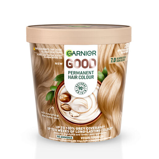 Garnier Good Permanent Hair Colour 7.0 Almond Crème Dark Blonde