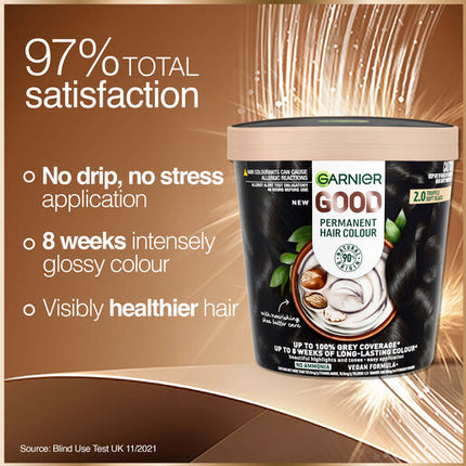 Garnier Good Permanent Hair Colour 2.0 Truffle Soft Black