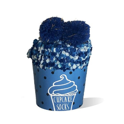 Cupcake Socks Blue Frosted