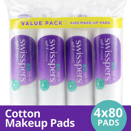 Swisspers Make-Up Pads 4 X 80's
