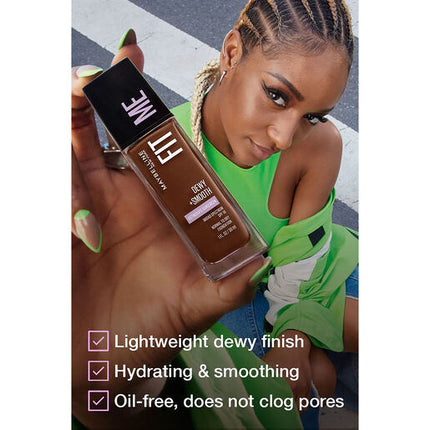 Maybelline Fit Me Foundation Dewy Smooth 128 Warm Nude