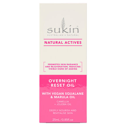 Sukin Natural Actives Overnight Reset Oil 25ml