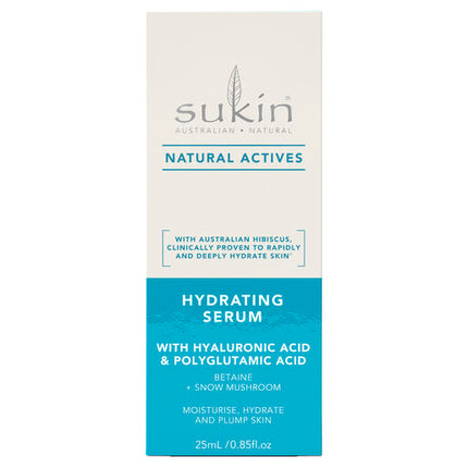 Sukin Natural Actives Hydrating Serum With Hyaluronic Acid 25ml