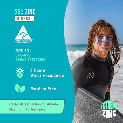 Sun Zapper Extreme Zinc Stick Blue Bay 15G