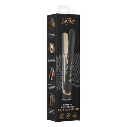 Lady Jayne Salon Pro Rechargeable 2 in 1 Hair Styler