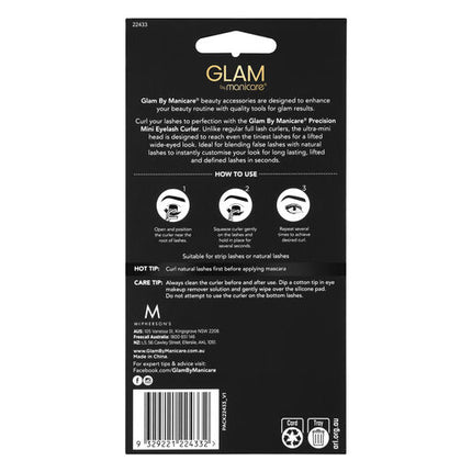 Glam by Manicare Mini Precision Eyelash Curler