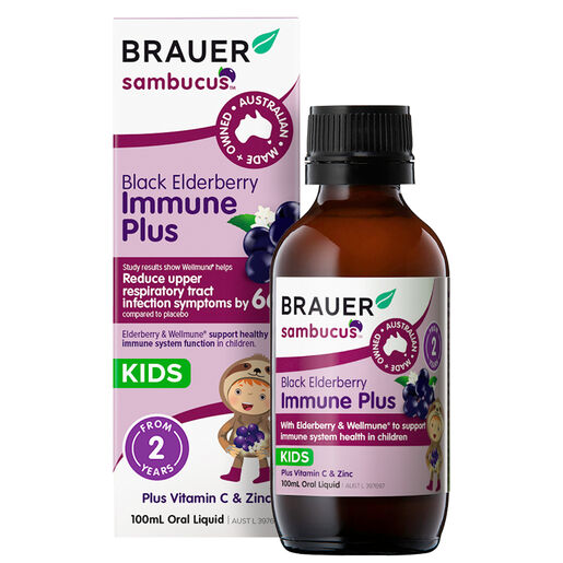 Brauer Kids Sambucus Black Elderberry Immune Plus 100ml
