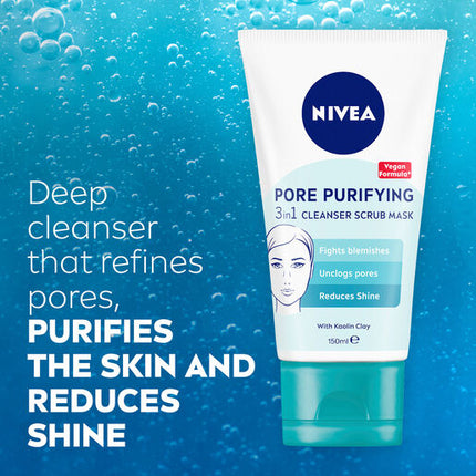 Nivea 3 in 1 Face Cleanser Mask 150ml