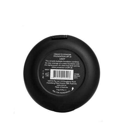 Natio Cream To Powder Foundation SPF20 Light