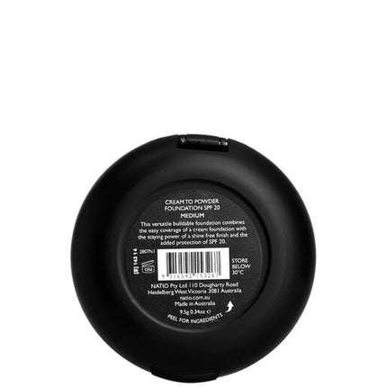 Natio Cream To Powder Foundation SPF 20 Medium