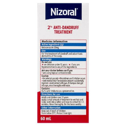 Nizoral 2% Anti-Dandruff Treatment 60ml
