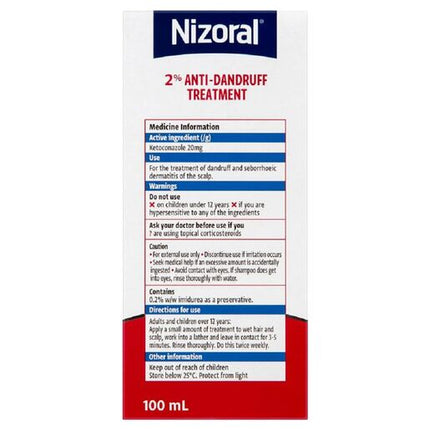 Nizoral 2% Anti-Dandruff Shampoo 100mL