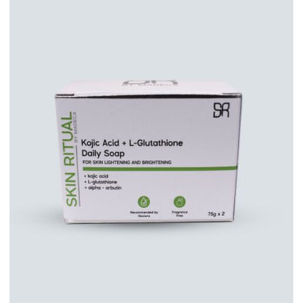 Skin Ritual Kojic Acid + L-Glutathione Soap 75G X2