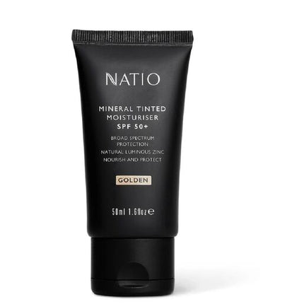 Natio Mineral Tinted Moisturiser SPF 50+ Golden