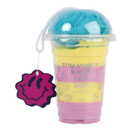 Smiley Bath Soak With Loofah