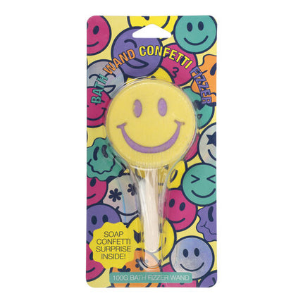Smiley Confetti Surprise Bath Wand