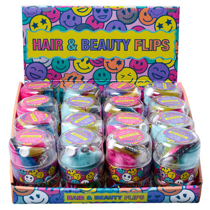 Smiley Hair & Beauty Flip Tub Display 16pcs