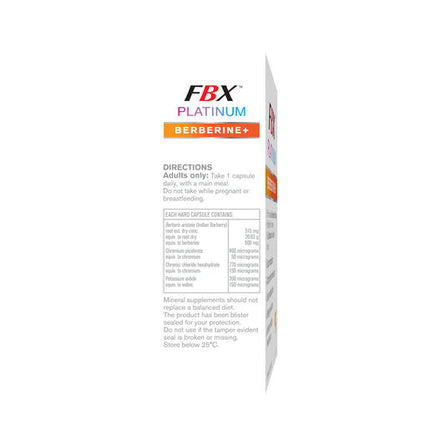 Naturopathica FBX Platinum Berberine 30 Capsules