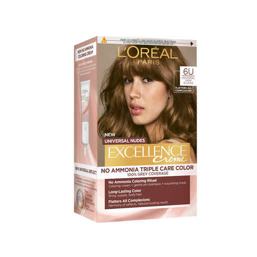 L'Oréal Paris Excellence Creme Nudes 6U Universal Light Dark Blonde