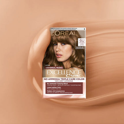 L'Oréal Paris Excellence Creme Nudes 6U Universal Light Dark Blonde