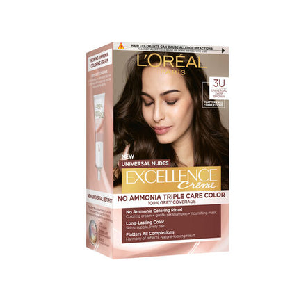 L'Oréal Paris Excellence Creme Nudes 3U Universal Dark Brown