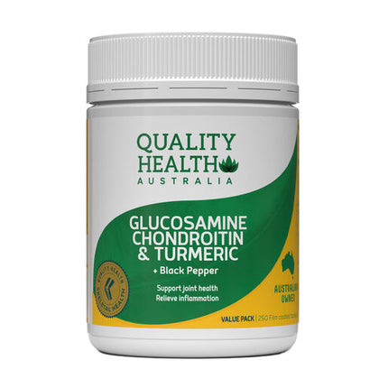 Quality Health Glucosamine Chondroitin + Turmeric 250