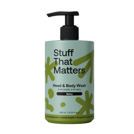 Stuff Men's Head & Body Wash Cedar & Spice 450ml