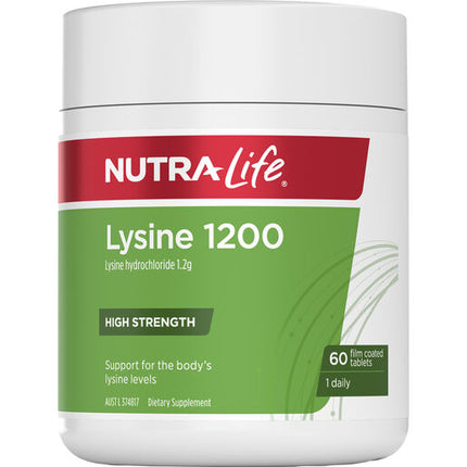 Nutra-Life Lysine 1200mg Tablets 60