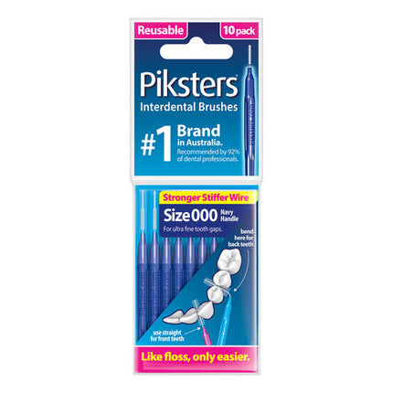 Piksters Interdental Size 000 Navy 10pk