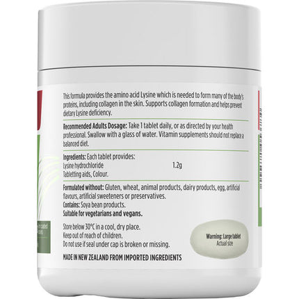 Nutra-Life Lysine 1200mg Tablets 60